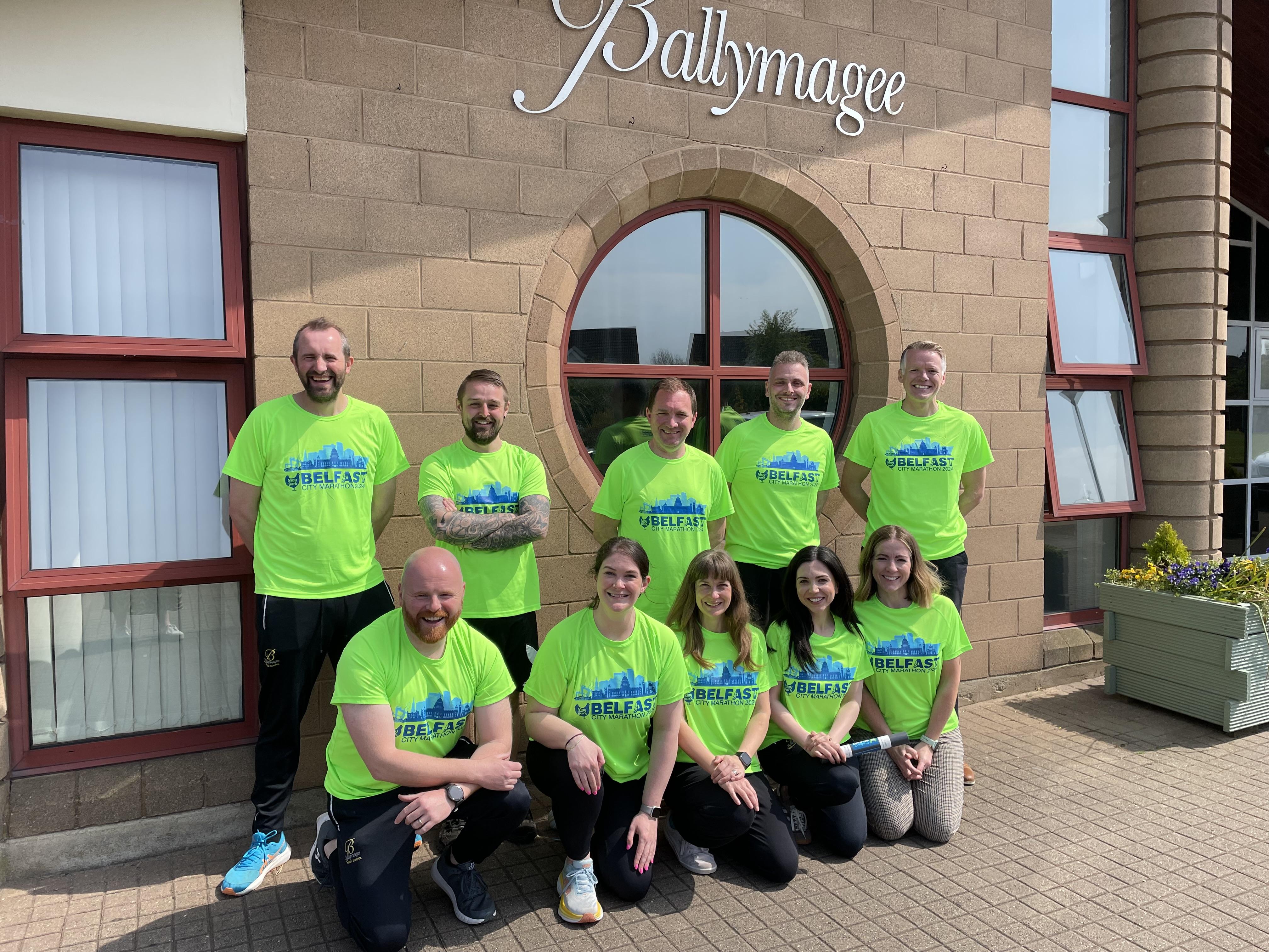 A team of parents, teachers and governors recently took part in the Belfast City Marathon.