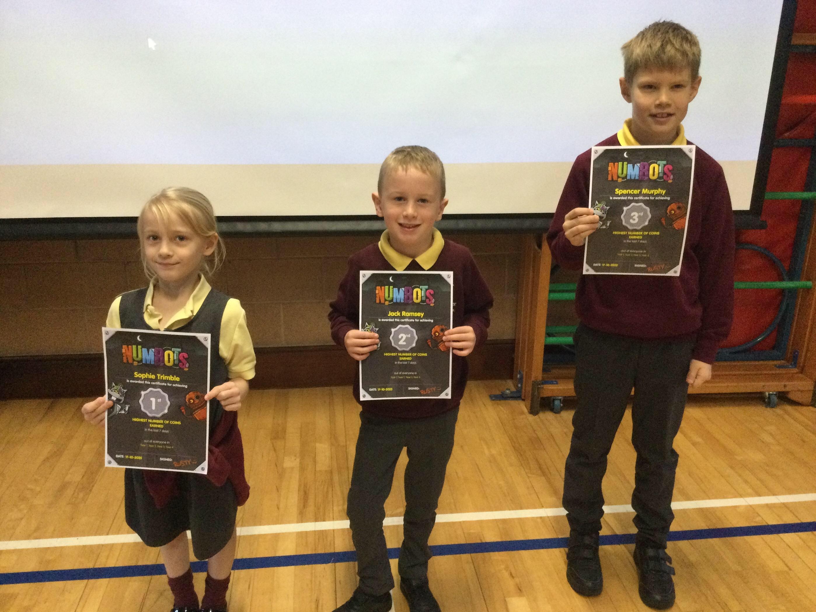 Numbots Winners